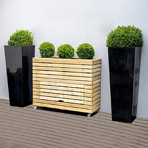 Forest Linear Planter - Tall with Wheels (97.2cm x 120cm x 40cm)