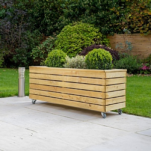 Forest Linear Planter - Long with Wheels (49.6cm x 120cm x 40cm)