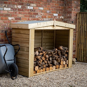 Forest Overlap Apex Log Store (153cm x 198cm x 81cm)