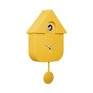Karlsson Modern Cuckoo Clock Bright - Yellow