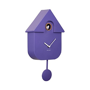 Karlsson Modern Cuckoo Clock - Bright Purple