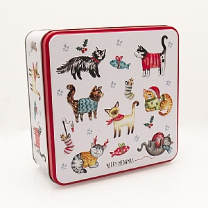 Grandma Wilds Square Tin Merry Meowmas (160g)