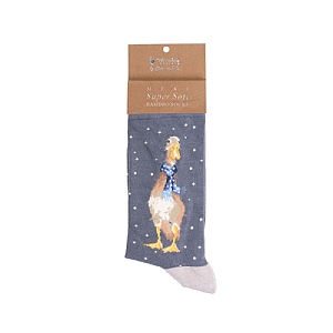 Wrendale Duck Scarves Mens Xmas Socks