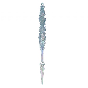 Lumineo Blue Iridescent Icicle (18cm)