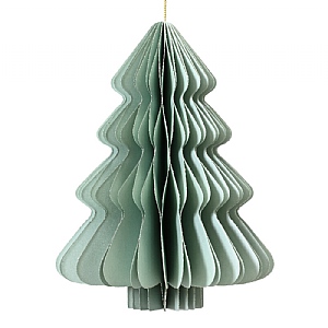 Decoris Mint Paper Tree Decoration (15cm)