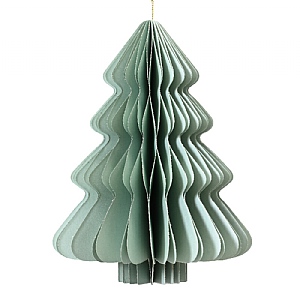 Decoris Mint Paper Tree Decoration (20cm)