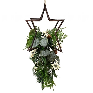 Decoris Wood Star Hanger (45cm)