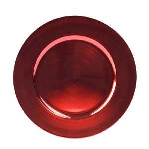 Decoris Red Charger Plate (33cm)