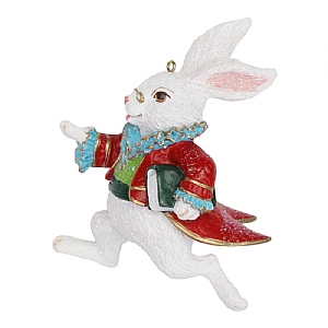 Gisela Graham Resin White Rabbit Decoration (9.5cm)