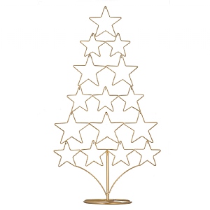 Gisela Graham Gold Stars Display Tree