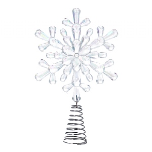 Gisela Graham Rainbow Snowflake Mini Tree Topper