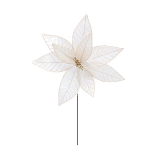 Gold Poinsettia Pick (31cm)