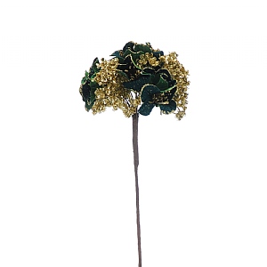 Green & Gold Hydrangea Stem (40cm)