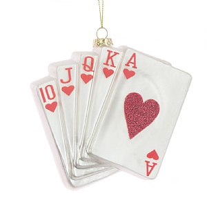 Floralsilk Snowman Poker Card Set (11cm)