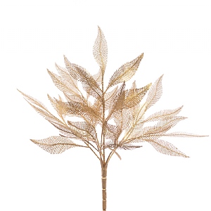 Floralsilk Sparkly Leaf Bush Stem (41cm)