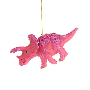 Floralsilk Hanging Resin Triceratops (7.5cm)