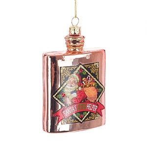 Floralsilk Glass Hip Flask Hanger