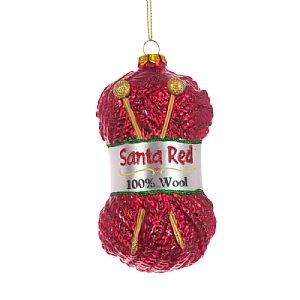 Floralsilk Glass Ball Of Wool Decoration (11cm)