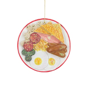 Floralsilk Resin English Breakfast Decoration (10cm)