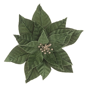 Floralsilk Velvet Poinsettia Clip (31cm)