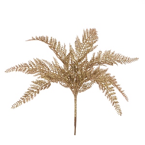 Floralsilk Glitter Fern Bush Stem (38cm)