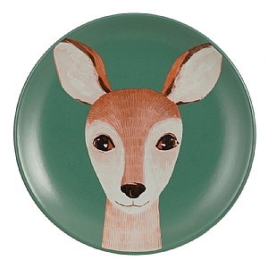 Wild Deer Plate - Blue (20cm)