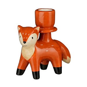 Fox Candleholder - Orange (11cm x 5cm x 11cm)