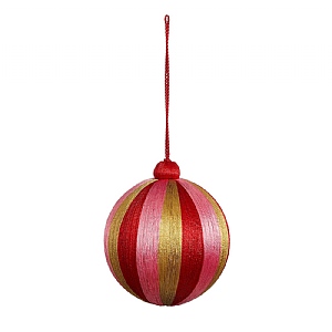 Jolly Recycled Bauble - Red (10cm)