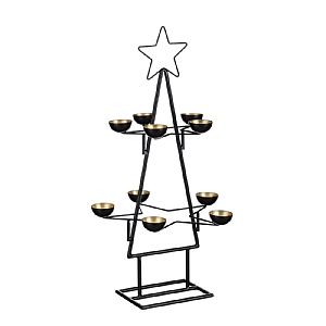 Tree Candleholder - Black (36cm x 35cm x 70cm)