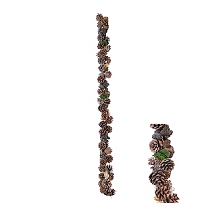 Star Pinecone Garland - Natural (120cm)