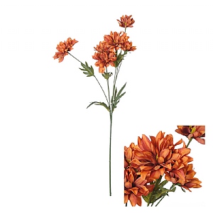 Chrysanthemum Stem Spray - Rust (80cm)