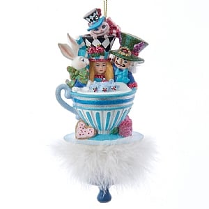 Hollywood Hats Alice Teaparty Hanging Ornament (15cm)