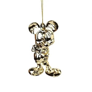 Disney 3D Mickey Chrome Gold Hanging Decoration