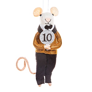 Sass & Belle Mouse Dancing Judge Hanging Decoration