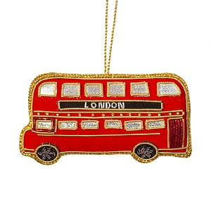 Sass & Belle London Bus Zari Embroidery Decoration