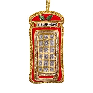 Sass & Belle London Phone Box Zari Embroidery Decoration