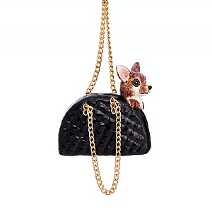 Sass & Belle Chihuahua in a Handbag Decoration