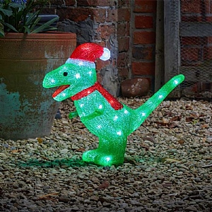 Three Kings Inlit Ice Dino - Large (40 LEDs)