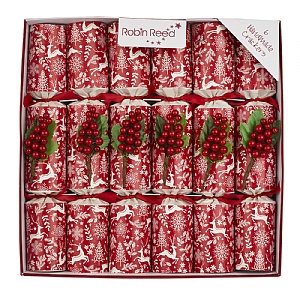 Robin Reed 12" Scandinavian Berry Crackers (Pack of 6)