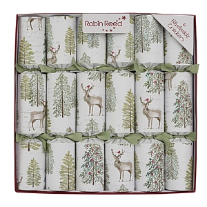 Robin Reed 12" Sage Woodland Crackers (Pack of 6)