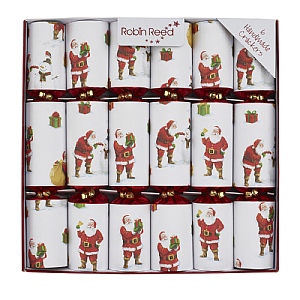 Robin Reed 12" Traditional Santa Crackers (Pack of 6)