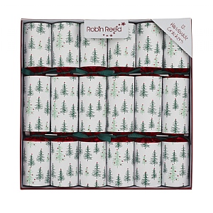 Robin Reed 12" Green Pine Tree Crackers (Pack of 6)