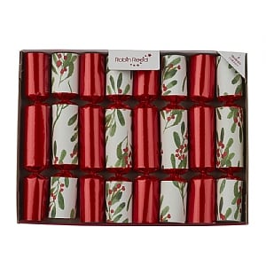 Robin Reed 12" Jolly Holly Crackers (Pack of 6)