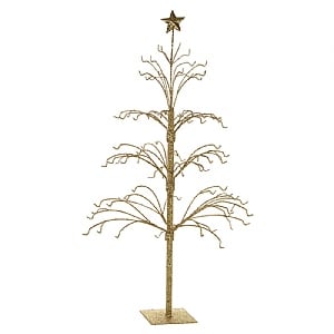 Gold Glitter Metal Tree - Medium