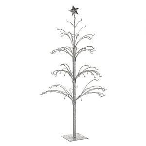 Silver Glitter Metal Tree - Medium