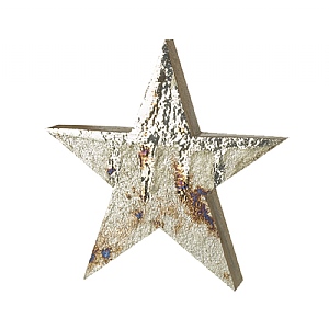 Gold Leaf Wooden Star - Small