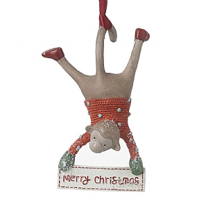 Merry Christmas Monkey Hanging Decoration