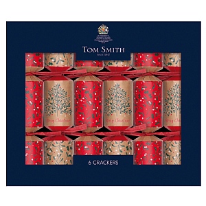 Tom Smith Red and Gold Luxury Christmas Crackers (pack of 6)