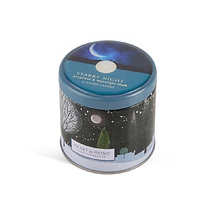 History & Heraldry Tin Candle Starry Night