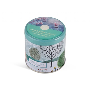 History & Heraldry Tin Candle Winter Berry Frost